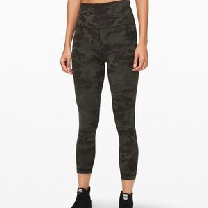Lululemon Green Camo High Rise Align Legging 25”